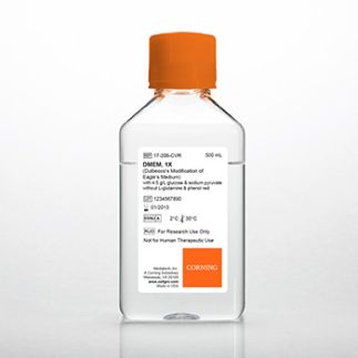 Medio DMEM con 4,5 g_L de glucosa y piruvato sódico, sin L-glutamina, 6 x 500 ml