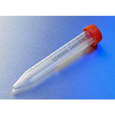 Tubo de centrífuga cónico de 15 ml con tapón CentriStar, polipropileno, estéril, en bolsa, 25 Uds_bolsa, 500 Uds_caja