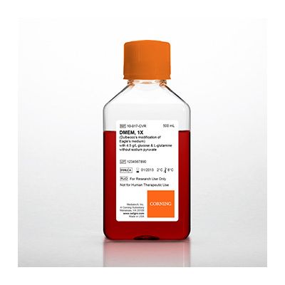 Medio DMEM con 4,5 g_l de glucosa, L-glutamina, sin piruvato sódico, 6 x 500 ml