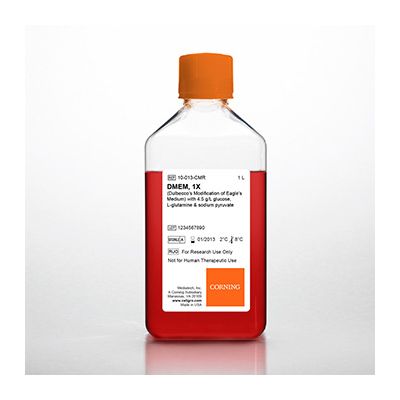 Medio DMEM con 4,5 g_L de glucosa y piruvato sódico, sin L-glutamina, 6 x 500 ml