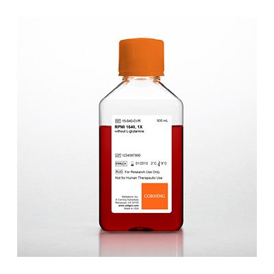 Medio RPMI 1640 sin L-glutamina, 6 x 500 ml