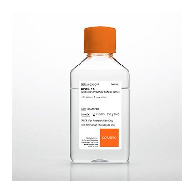 DPBS (Dulbecco's Phosphate-Buffered Saline) 1x sin calcio y magnesio, 6 x 500 ml